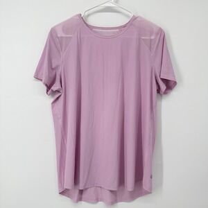 Lululemon Sculpt Short Sleeve Shirt Vita Pink Womens Size 8 (See Measurements!)